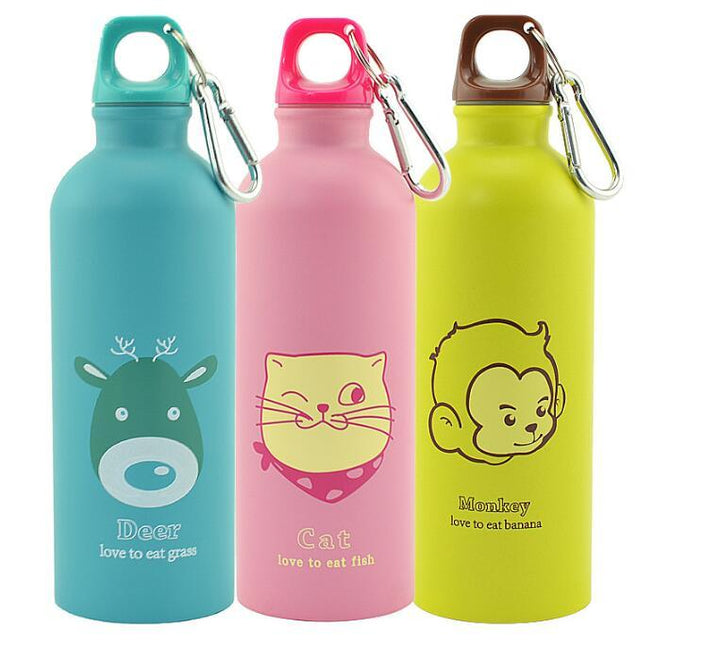 Cartoon Animals Sports Water Bottle