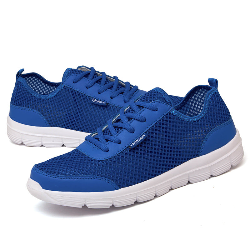 Cross-Border Large Size Fly Woven Sneakers Men'S Shoes