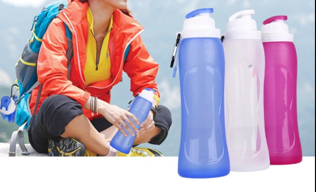 Silicone sports bottle