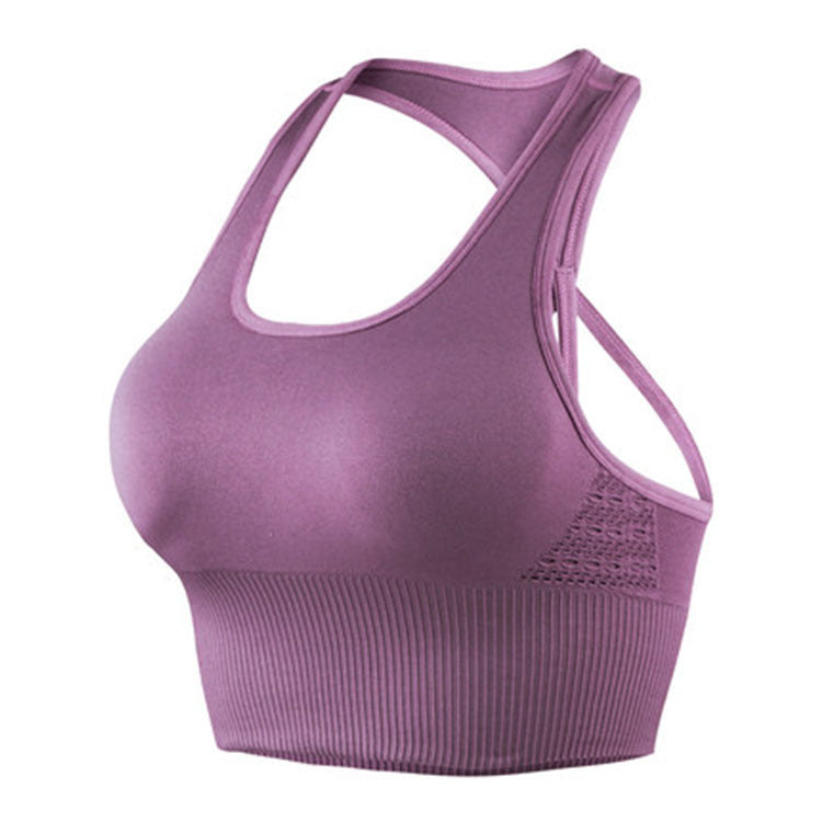 Shockproof Sports Bra Tight-fitting Fitness Exercise Seamless Yoga Wear Women