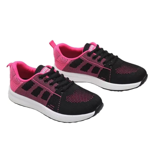 Womens Flats Sneakers Mesh Breathable